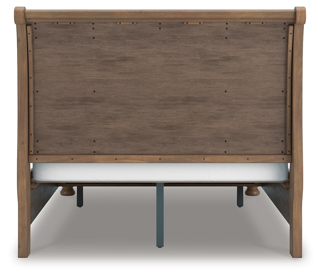 Feddinger Queen Storage Sleigh Bed with Mirrored Dresser