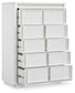 Chalanna King Upholstered Storage Bed, Dresser, Mirror, Chest and Nightstand