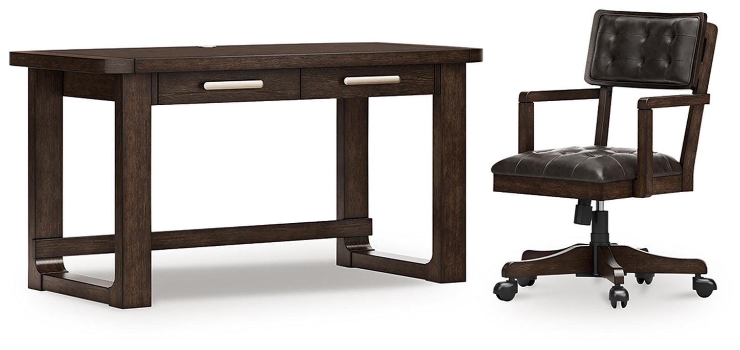 Breckington Home Office Desk with Chair