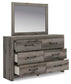 Graystorm Twin Panel Storage Bed, Dresser, Mirror and Nightstand