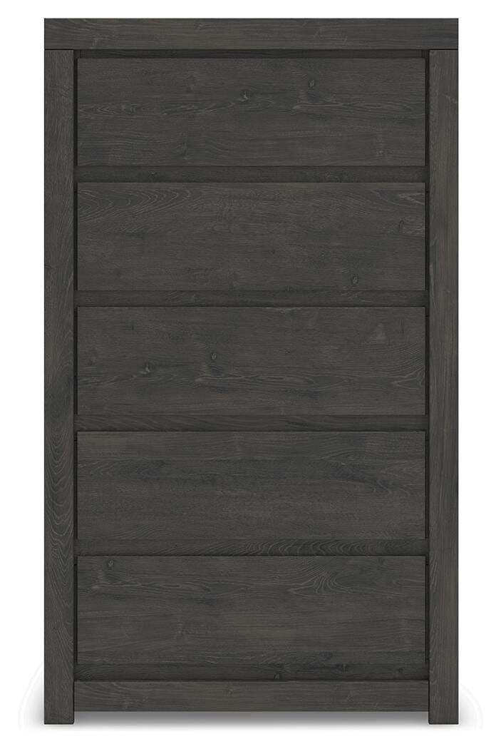 Fraluna Queen Panel Storage Bed, Dresser, Mirror, Chest and Nightstand