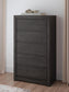 Fraluna Queen Panel Storage Bed, Dresser, Mirror, Chest and Nightstand