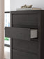 Fraluna Queen Panel Storage Bed, Dresser, Mirror, Chest and Nightstand