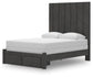 Fraluna Queen Panel Storage Bed, Dresser, Mirror and Nightstand