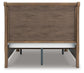 Feddinger Queen Storage Sleigh Bed with Mirrored Dresser and Nightstand