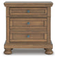 Feddinger King Storage Sleigh Bed with Mirrored Dresser, Chest and Nightstand