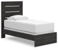 Hollivern Twin Panel Bed, Dresser, Mirror and Nightstand