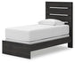 Hollivern Twin Panel Bed, Dresser, Mirror and Nightstand