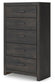 Hollivern Queen Panel Bed, Dresser, Mirror, Chest and Nightstand