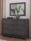 Fraluna Queen Panel Storage Bed, Dresser and Mirror