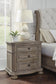 Ardenfield Queen Upholstered Sleigh Bed, Dresser, Mirror and Nightstand