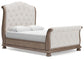 Ardenfield Queen Upholstered Sleigh Bed, Dresser, Mirror, Chest and Nightstand