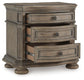 Ardenfield Queen Upholstered Sleigh Bed, Dresser, Mirror, Chest and Nightstand