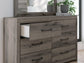 Graystorm Queen Panel Bed, Dresser, Mirror and Nightstand