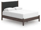 Pamytta Queen Upholstered Panel Bed, Dresser and Mirror
