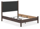 Pamytta Full Upholstered Panel Bed, Dresser, Mirror and Nightstand