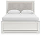 Zuraleus Queen Upholstered Panel Bed, Dresser, Mirror, Chest and Nightstand