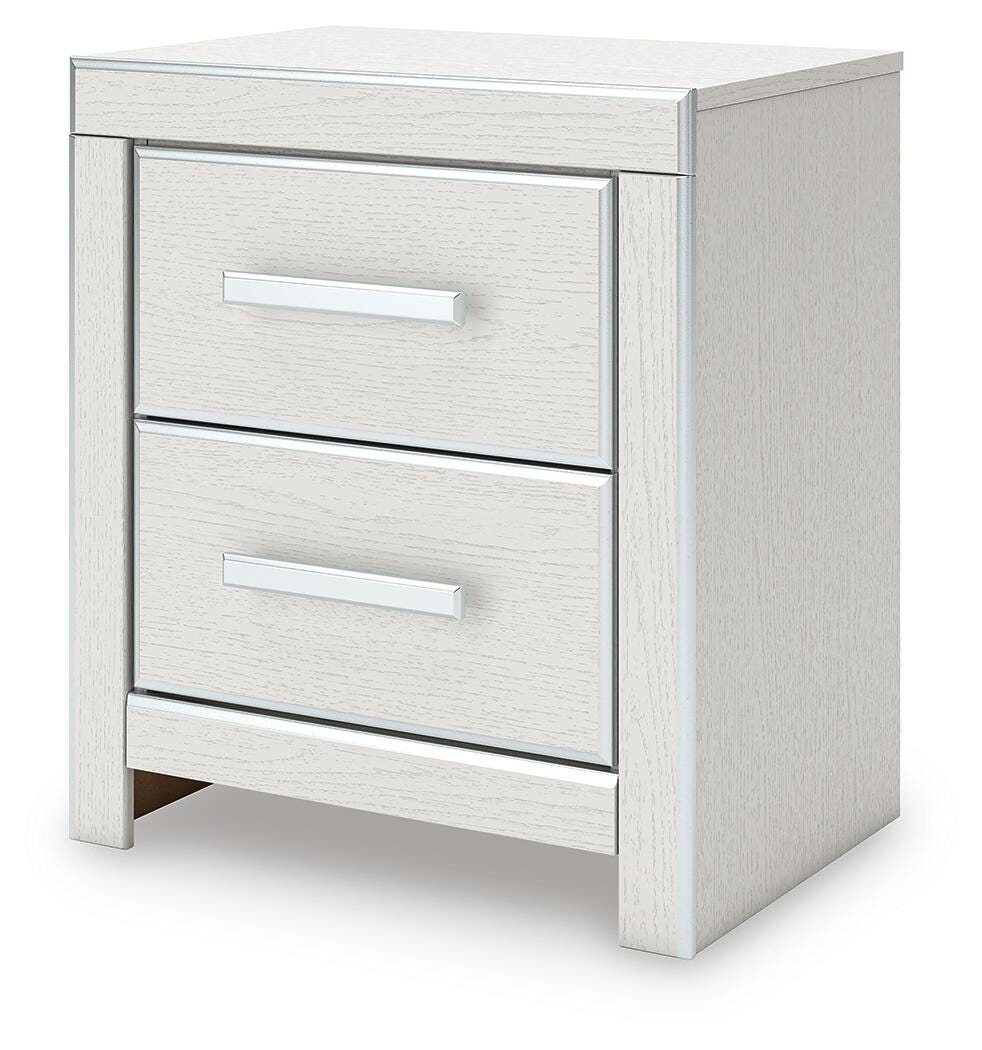 Zuraleus Queen Upholstered Panel Bed, Dresser, Mirror and Nightstand