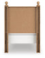 Aleaport Twin Panel Bed with Mirrored Dresser