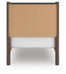 Pamytta Twin Upholstered Panel Platform Bed, Dresser, Mirror, Chest and Nightstand