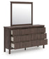 Pamytta Queen Panel Bed, Dresser and Mirror