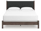 Pamytta King Upholstered Panel Bed, Dresser, Mirror and Nightstand