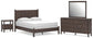Pamytta Queen Panel Bed, Dresser, Mirror and Nightstand