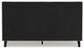 Cielden California King Upholstered Bed with Roll Slats, Dresser and Mirror