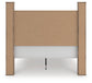 Rusticott Queen Poster Bed with Mirrored Dresser