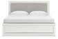 Zuraleus King Upholstered Panel Bed, Dresser, Mirror and Nightstand