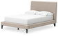 Cielden Full Upholstered Bed with Roll Slats, Dresser, Mirror and Nightstand