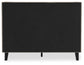 Cielden Full Upholstered Bed with Roll Slats, Dresser and Mirror
