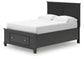 Lanolee Full Panel Storage Bed, Dresser, Mirror and Nightstand