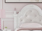 Kozlani Twin Upholstered Panel Storage Bed, Dresser, Mirror and Nightstand