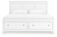 Fortman King Panel Storage Bed with Mirrored Dresser