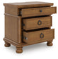 Rowlenstown King Poster Bed with Mirrored Dresser and Nightstand