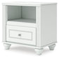 Kozlani Full Upholstered Panel Bed, Dresser, Mirror and Nightstand