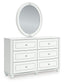Kozlani Full Upholstered Panel Storage Bed, Dresser, Mirror and Nightstand
