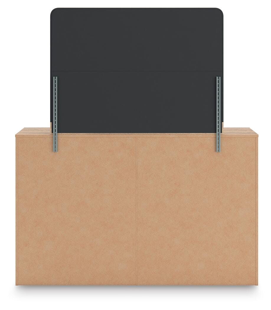Kinlanni King Upholstered Panel Bed, Dresser, Mirror and Nightstand