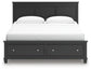 Lanolee King Panel Storage Bed, Dresser, Mirror and Nightstand