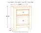 Paxberry Two Drawer Night Stand