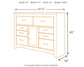 Juararo Six Drawer Dresser
