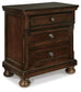 Porter Two Drawer Night Stand