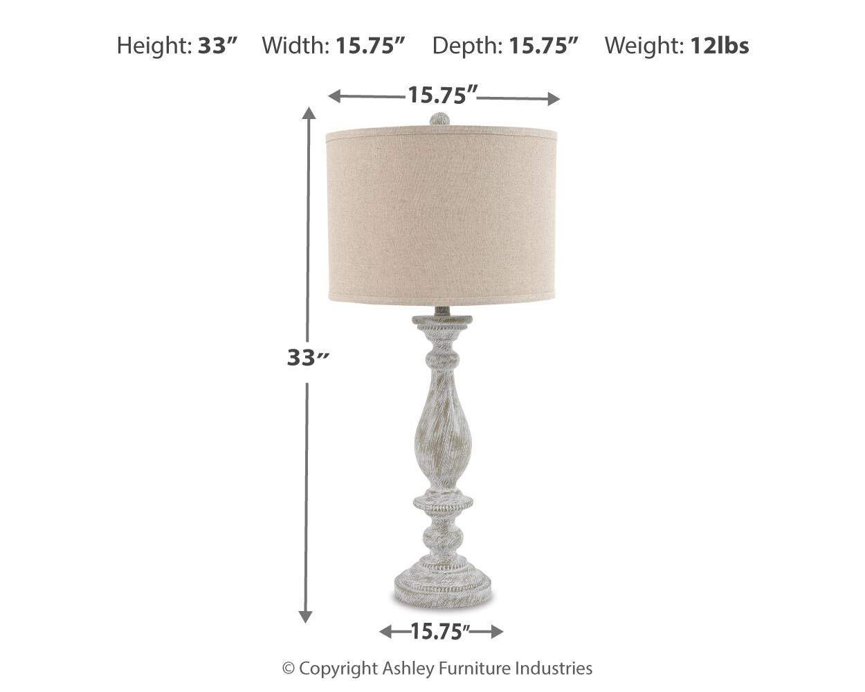 Bernadate Poly Table Lamp (2/CN)