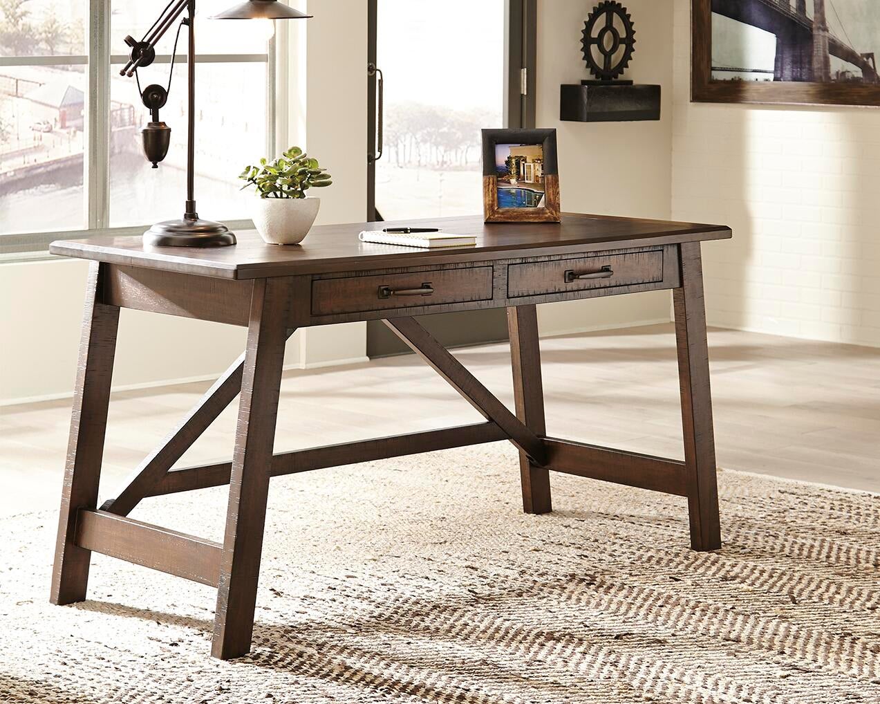 Baldridge Home Office Large Leg Desk