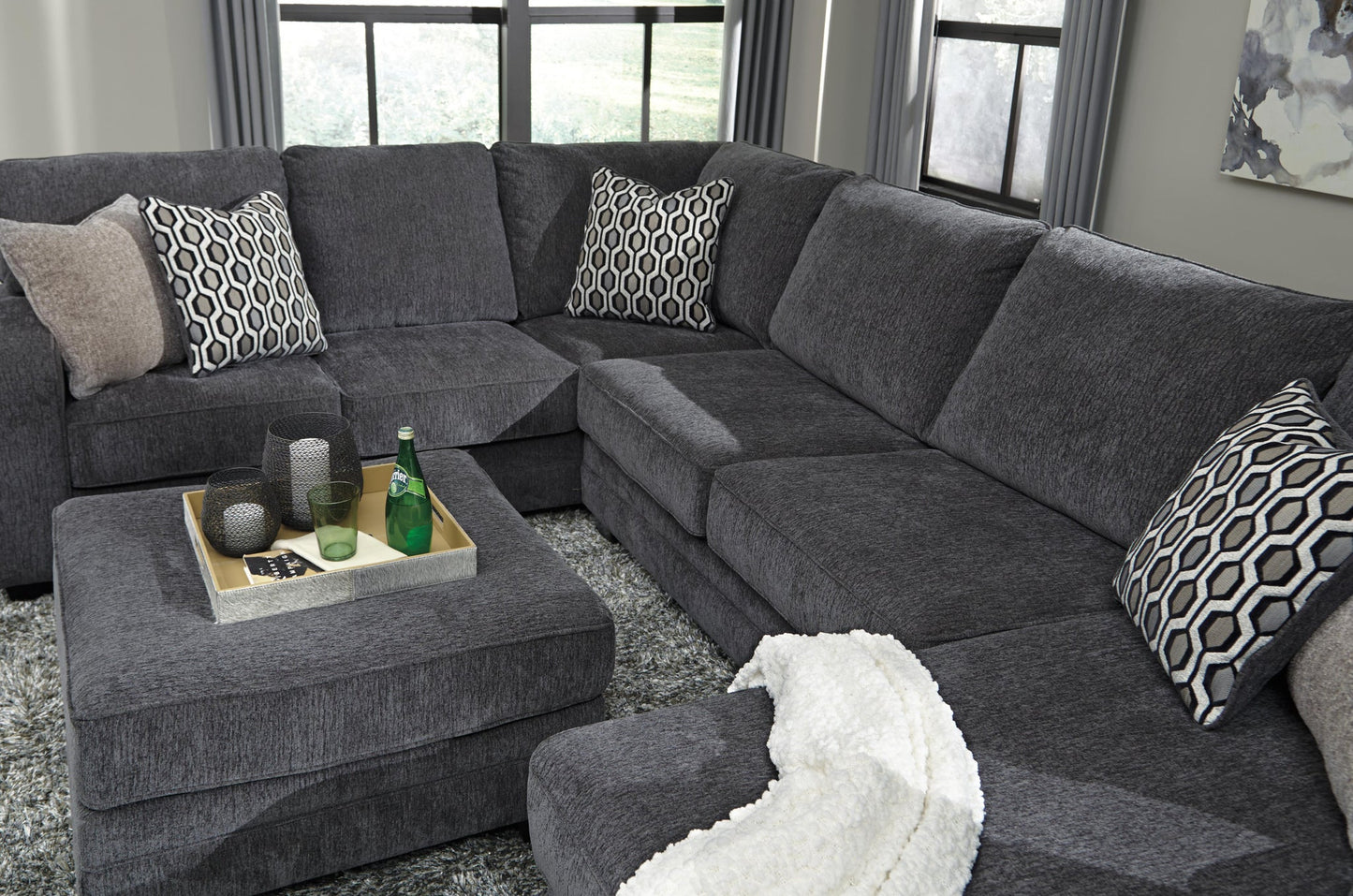 Tracling Oversized Accent Ottoman
