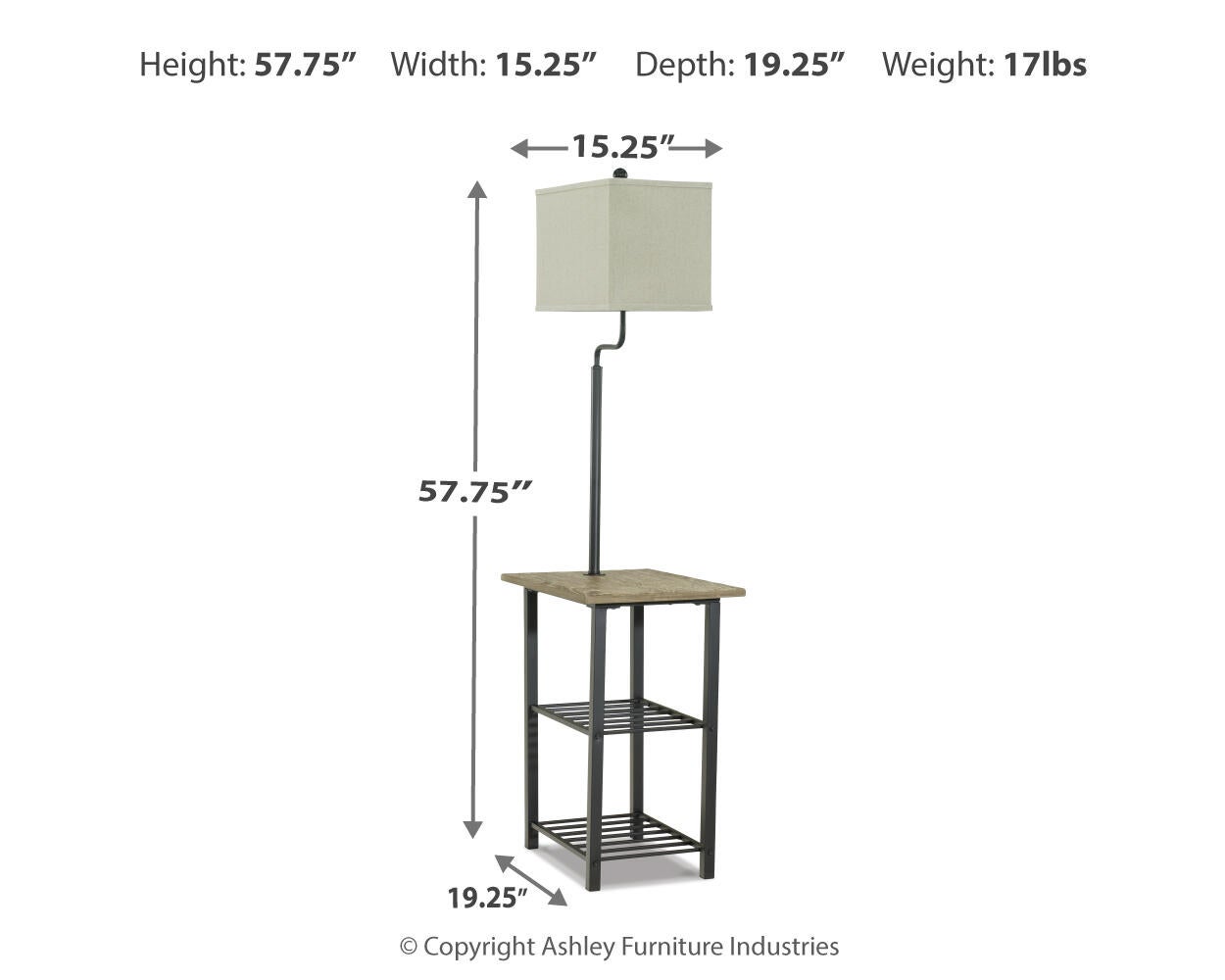 Shianne Metal Tray Lamp (1/CN)