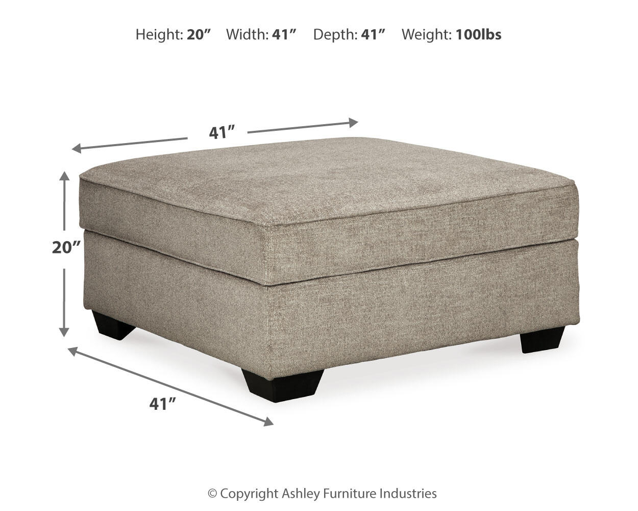 Bovarian Ottoman With Storage