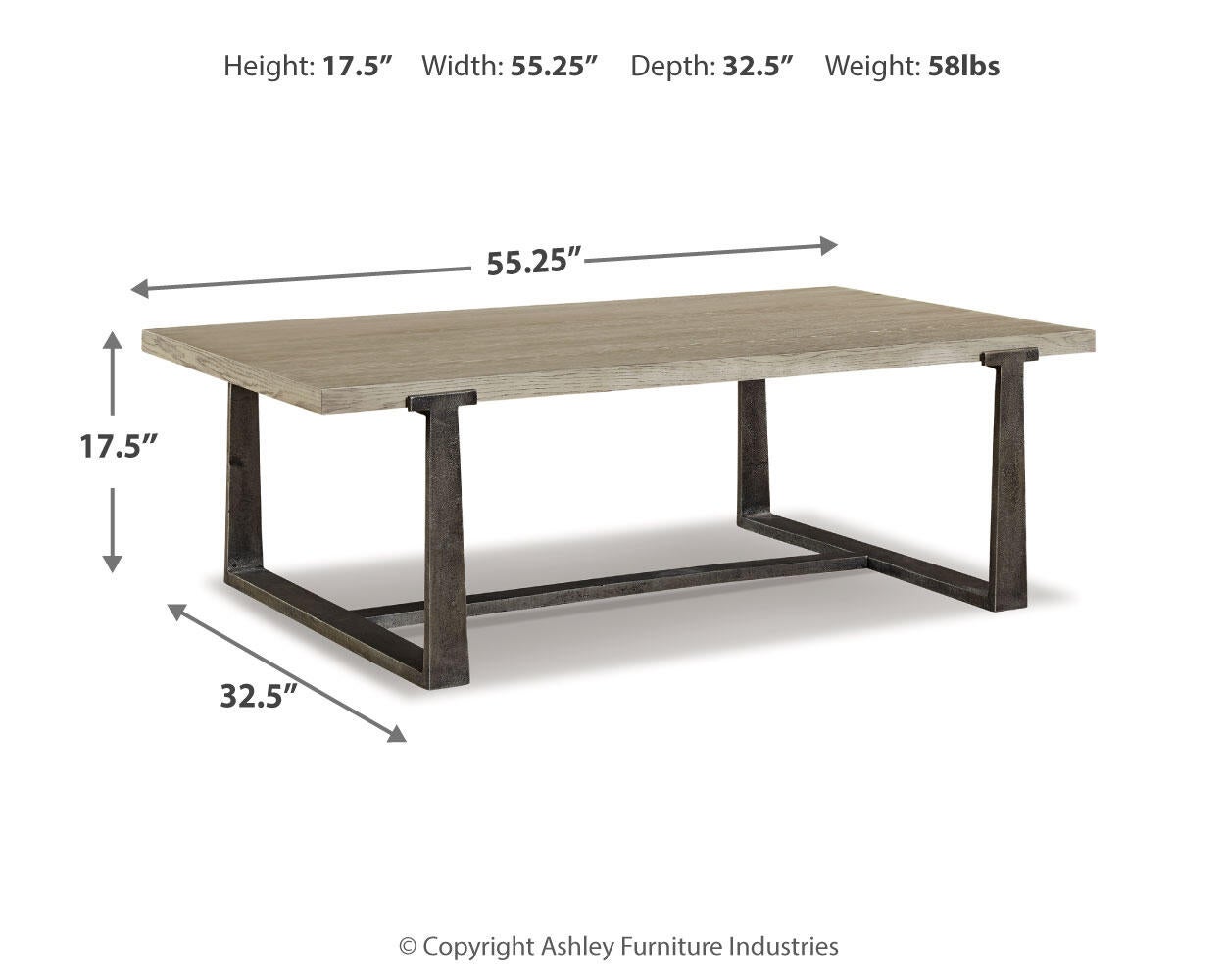 Dalenville Rectangular Cocktail Table