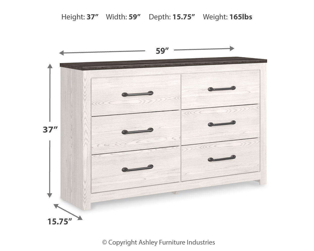 Gerridan Six Drawer Dresser